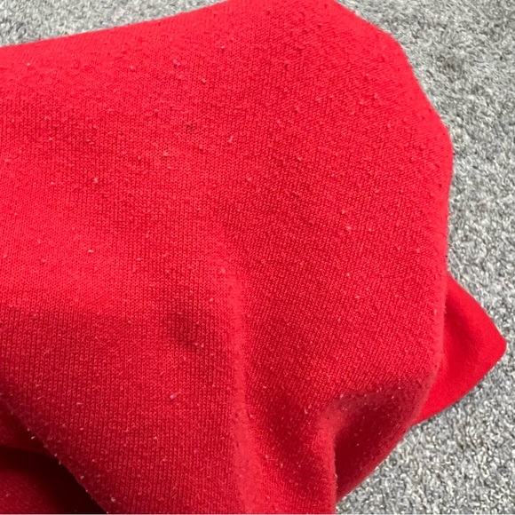 Vintage Jerzees sweatshirt mens XL extra large red crewneck blank USA 90s solid - Picture 3 of 11